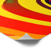 Romantisches Kissenpaar in Liebe Poster (Ecke)