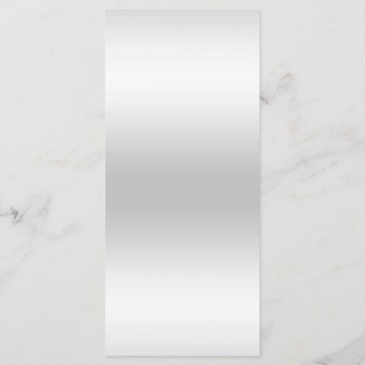 Romantisches Korallenbrot & Silberner Glitzer Hoch Menükarte (Rückseite)