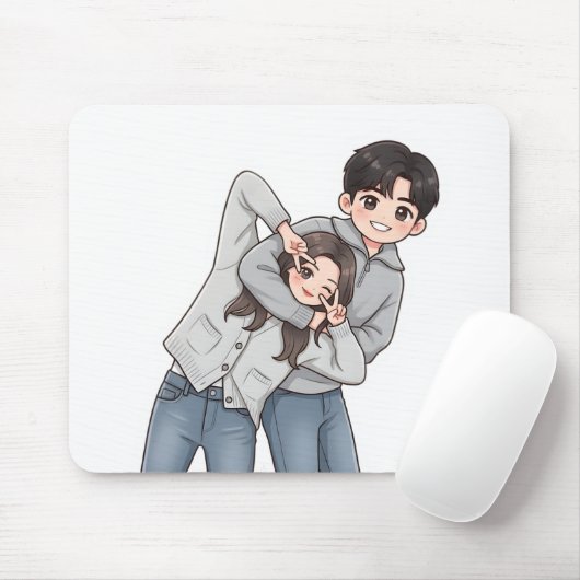 Romantisches Koreanisches Drama Süße Geste eines P Mousepad (Mit Mouse)