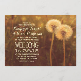 romantisches Kronleuchter-Paar rustikale Hochzeit Einladung