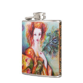 ROMANTISCHES LADY MIT PEACOCK FEATHER FLACHMANN (Links)