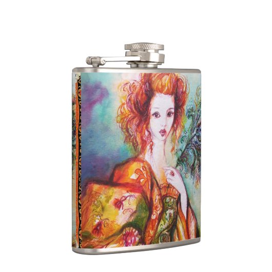 ROMANTISCHES LADY MIT PEACOCK FEATHER FLACHMANN (Rechts)