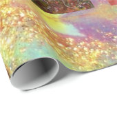 ROMANTISCHES LADY MIT PEACOCK FEATHER GESCHENKPAPIER (Rolleneckpunkt)