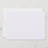 Romantisches Lavendel-Minimalistisches Foto Save The Date (Rückseite)