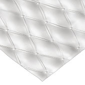 Romantisches Leather der weißen Imitate Kurzer Tischläufer (Ecke)