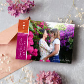 Romantisches lesbisches Foto Save The Date