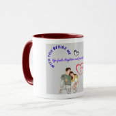 Romantisches Liebes-Tassen-Design Tasse (Vorderseite Links)