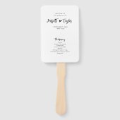 Romantisches Liebeszitat Fächer (Vorderseite)