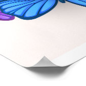 Romantisches lila Brautparty Begrüßung Poster (Ecke)