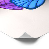 Romantisches lila Brautparty Begrüßung Poster (Ecke)