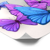 Romantisches lila Brautparty Begrüßung Poster (Ecke)