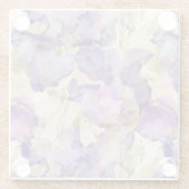 Romantisches Lila Gold Iris Brautparty Glasuntersetzer (Rückseite)