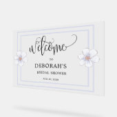 Romantisches Lilac Floral Brautparty Acrylschild (Winkel)