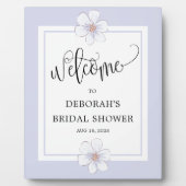 Romantisches Lilac Floral Brautparty Fotoplatte (Vorderseite)