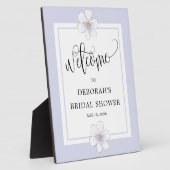 Romantisches Lilac Floral Brautparty Fotoplatte (Seite)