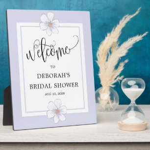 Romantisches Lilac Floral Brautparty Fotoplatte