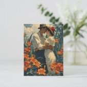 Romantisches Lilienfeld Vintag Postkarte (Stehend Vorderseite)