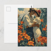 Romantisches Lilienfeld Vintag Postkarte (Vorne/Hinten)