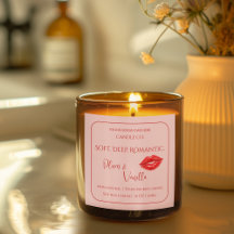 Romantisches Luxus-Liebesdesign - Velvet Kiss Kerz