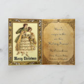 Romantisches magisches viktorianisches feiertagskarte (Innenseite)