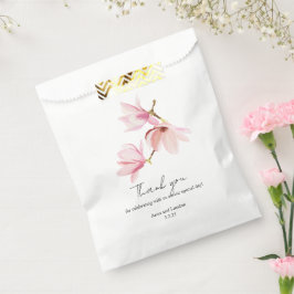 Romantisches Magnolia Wasserfarbenes Brautparty Geschenktütchen