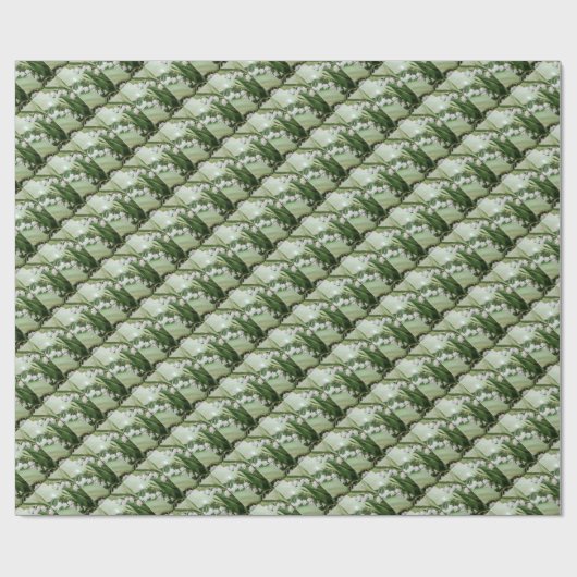 ROMANTISCHES MAIGLÖCKCHEN GESCHENKPAPIER (Flach)