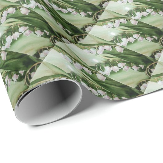 ROMANTISCHES MAIGLÖCKCHEN GESCHENKPAPIER (Rolleneckpunkt)