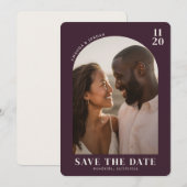Romantisches Marine Modern Foto Save The Date (Vorne/Hinten)