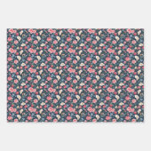 Romantisches Marineblumen-Gartenmuster Geschenkpapier Set (Vorderseite 3)
