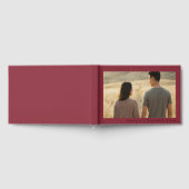 Romantisches Marones Foto Gästebuch (Voll)