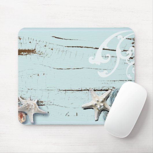 Romantisches MeerShell Beach Hochzeitsvorteil Mousepad (Mit Mouse)