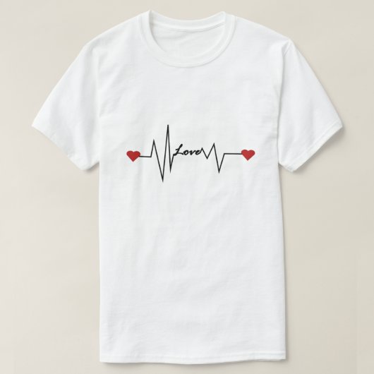 Romantisches & minimalistisches Design T-Shirt (Design vorne)