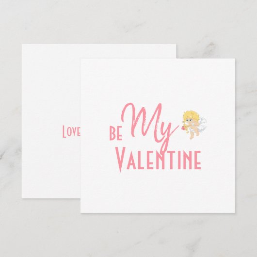 Romantisches Minimalistisches sei mein Valentine (Vorne/Hinten)