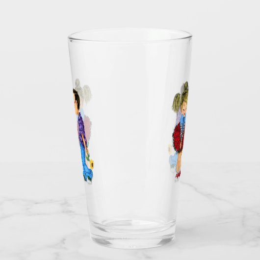 Romantisches Mischglas - Liebe Glas (Links)