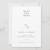 Romantisches modernes Boho-Foto Save the Date Einladung (Rückseite)