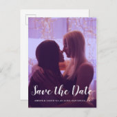 Romantisches modernes der kundenspezifischen ankündigungspostkarte (Vorne/Hinten)