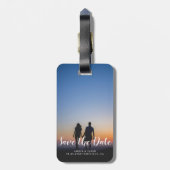 Romantisches modernes der kundenspezifischen gepäckanhänger (Rückseite vertikal)