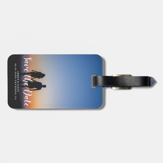 Romantisches modernes der kundenspezifischen gepäckanhänger (Rückseite horizontal)