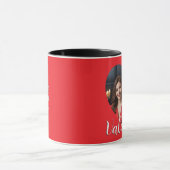 Romantisches modernes Niedliches Valentinherz Kund Tasse (Zentrum)