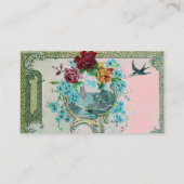 ROMANTISCHES MONOGRAMM 3 VISITENKARTE (Rückseite)