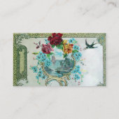 ROMANTISCHES MONOGRAMM 3 VISITENKARTE (Rückseite)