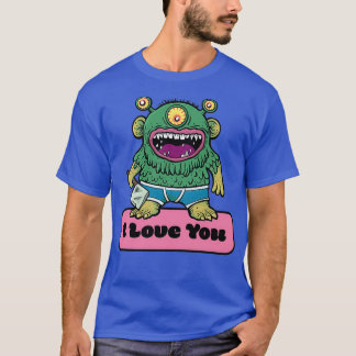 Romantisches Monster der grünen Liebe T-Shirt