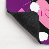 Romantisches mousepad mit Katze (Ecke)