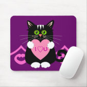 Romantisches mousepad mit Katze (Mit Mouse)