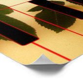Romantisches Musical Piano Keys Poster (Ecke)