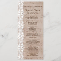 Romantisches Musikblatt & Hochzeitsprogramm