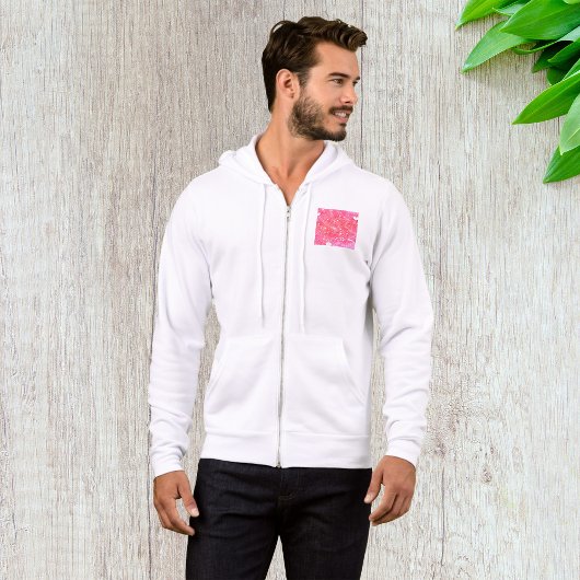 Romantisches Muster für Wasserfarben, rosa Herzen Hoodie