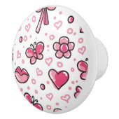 romantisches Muster Keramikknauf (Rechts)