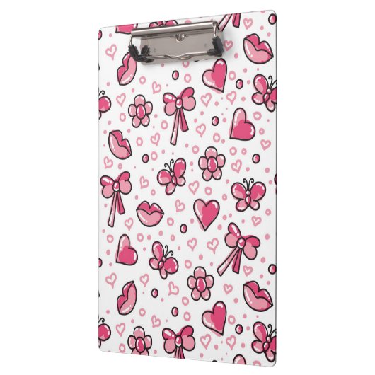 romantisches Muster Klemmbrett (Links)