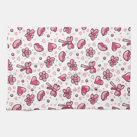 romantisches Muster Küchentuch (Horizontal)